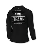 Black Edition Custom made Rashguard. Perfect for BJJ, grappling and Fight Sports